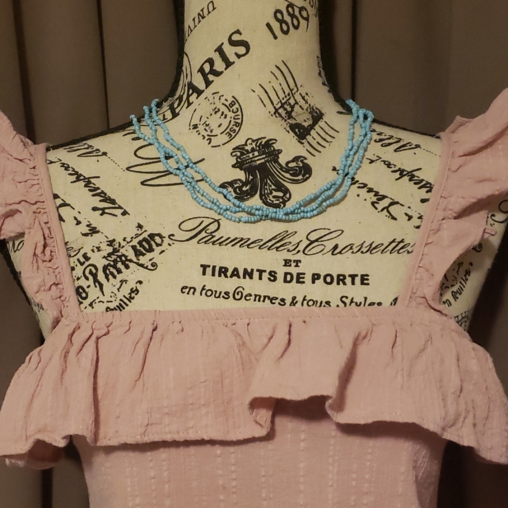Pink Ruffle top - Picture 2 of 3
